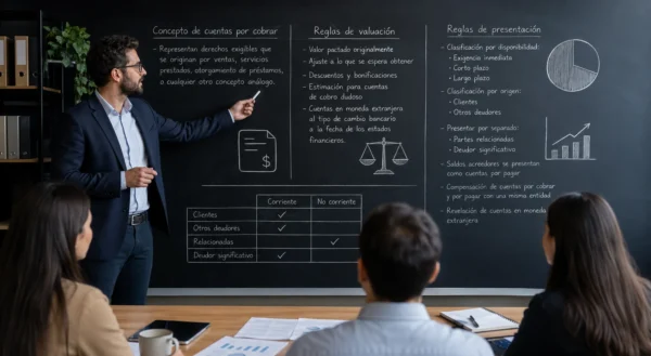 Principales reglas de valuación y presentación de cuentas por cobrar