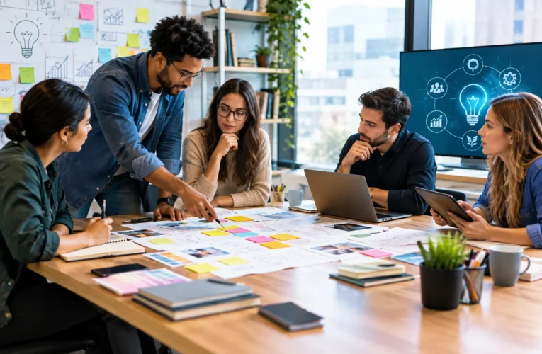 La meta y el objeto logrados a través de un camino creativo